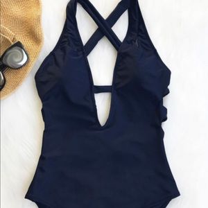 Cross One-Piece Swimsuit
